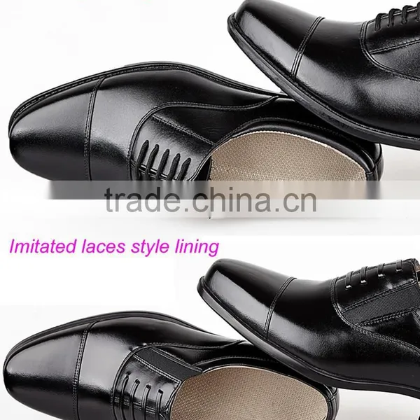 Black Rubber Outsole Business Dress Men Shoes photo-4