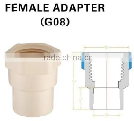 ASTM D2846 CPVC FEMALE ELBOW WITH PLATE photo-3