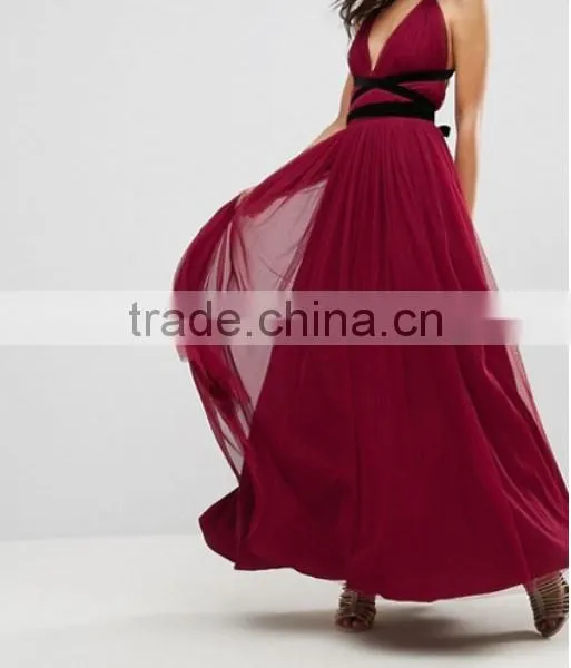Guangzhou Latest Cheap Clothing Cross Back Maxi Dress Sexy Good Night Photos photo-4