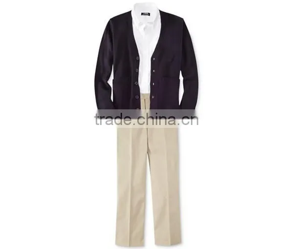 Wholesale 2014 Fashion Style European High Shirt, Shirt, Cardigan & Pants School Uniforms
