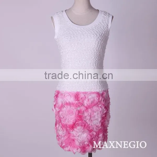 New Models Ladies Garments Fashion Linen Embroidered Dress on Sale photo-3