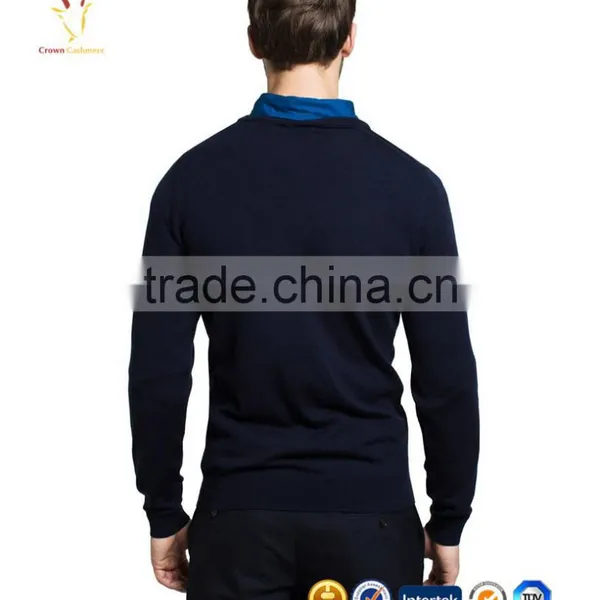 New Design Knitted Mens Cashmere Sweaters 100 Cashmere Pullover photo-2