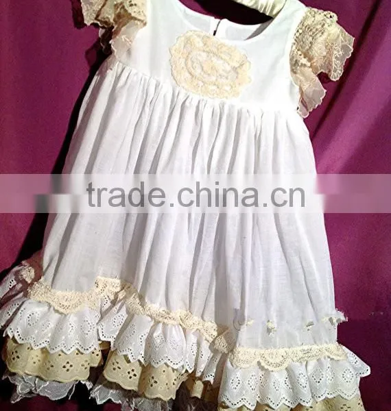 Long Sleeved Vintage Lace Trimmed Tea Length Dress Gown Girls Christmas Satin Nightgown photo-3