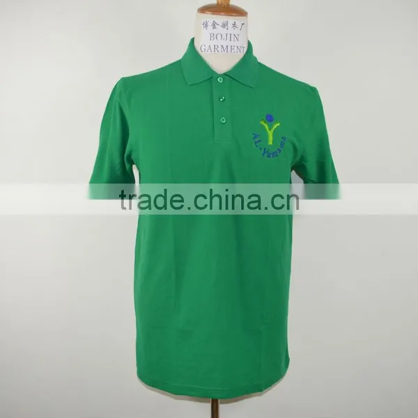 Custom Mens Cotton Zipper Collar Polo Shirt photo-3
