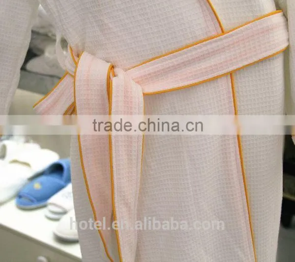 Chinese Products Waffle Bath Robe With Embroidery Logo photo-5