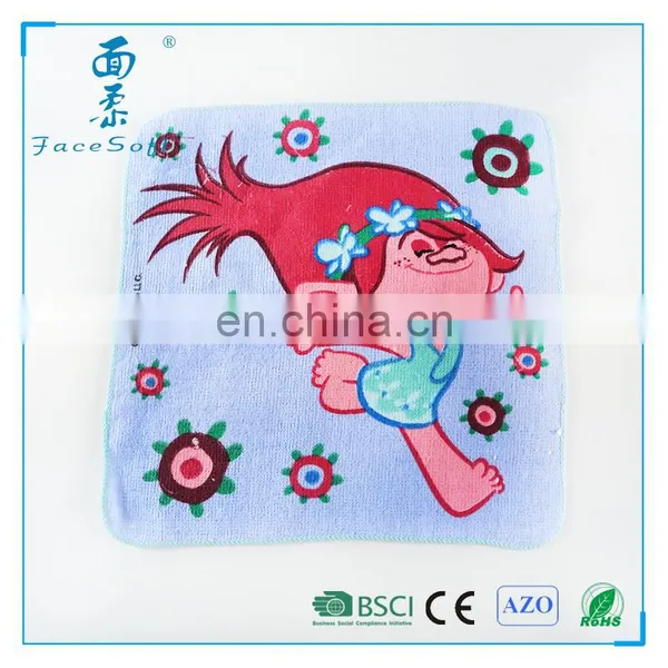 Good Quality Custom Compress Towel Cartoon Printed Contton Terry Towels photo-5
