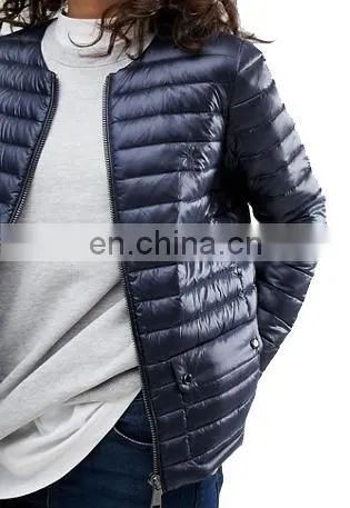 Chinese Manufacturer Women Smooth Nylon Padded Jacket photo-4