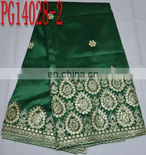 Top Quality Fashion New Design Embroidery George Fabric for Dress(PG14028) photo-2