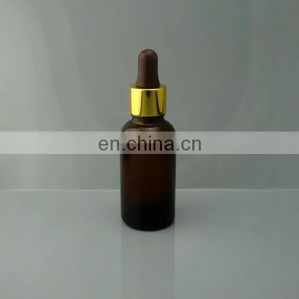 30ml Amber Glass Essential Oil Bottles With Aluminum Dropper photo-2