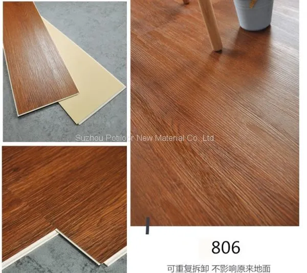 SPC Floor Vinyl Flooring Sheet Tiles Slotted Click Lock 7″*48″size