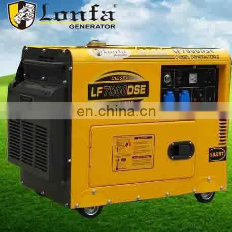 China LONFA Super Silent Three Phase AVR Regulated 6kv 7kv Diesel Generator Set photo-2