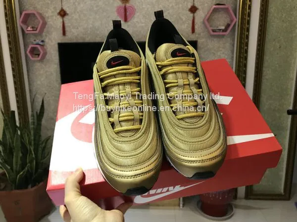 NIKE AIR MAX 97 Metallic Gold Cheap Nike Shoes From China photo-5