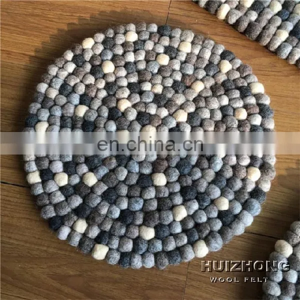 Nonwoven Polyester Needle FeltBallsRug AndCarpet With Different Color photo-3