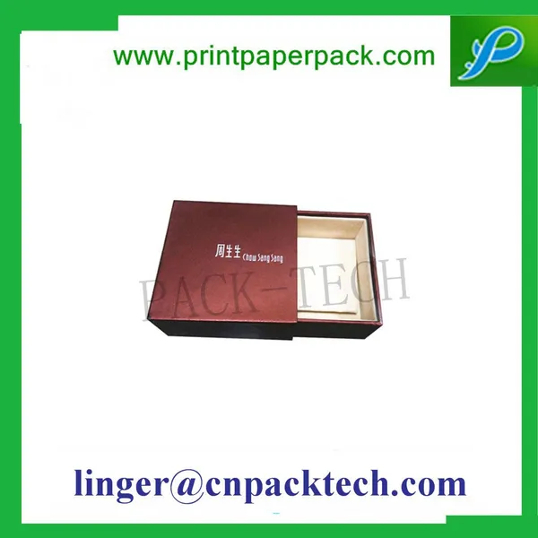 Rigid Drawer Style Cosmetic Deep Blue Paper Cardboard Gift Box photo-4