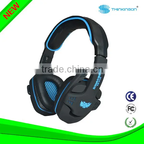 OEM LED USB Connector Computer Gaming Stereo Gaming Headphone With Super Bass photo-3