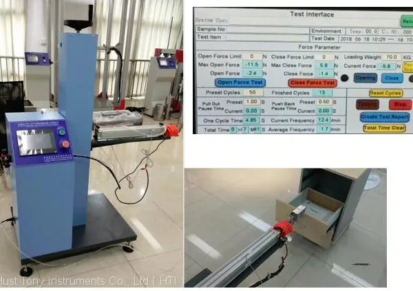 PLC Control Furniture Testing Device For Drawer Mechanical Durability Testing photo-4
