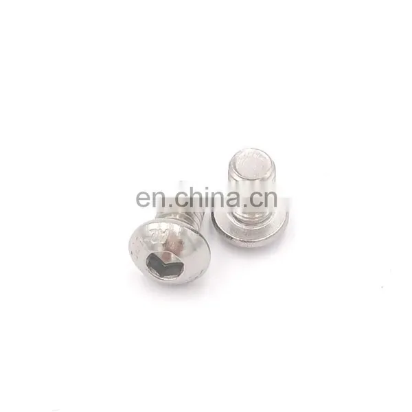 Stainless Steel 304 Mushroom Hex Socket Round Head Screw Button Head Bolt ISO7380 photo-2