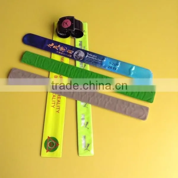 2015 Hot Sales Customized Promotional Reflective Slap Wrist Bands photo-3