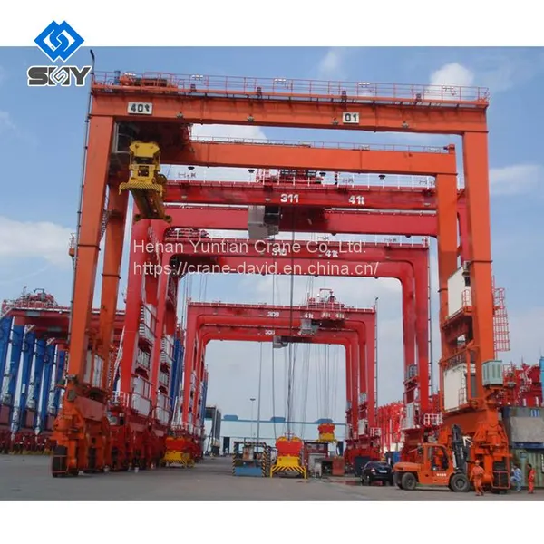 Mobile Rubber Tyre Container Gantry Crane for Container Lift