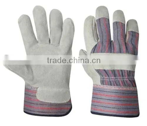 Cheap Cow Split Leather Gloves Safety Working Gloves photo-6