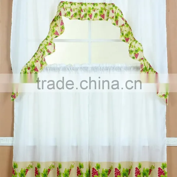 (STOCK)3PCS PRINTED MICROFIBER KITCHEN CURTAIN photo-5