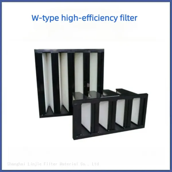 V-shaped Plastic Frame Filter W-shaped High-efficiency Filter Screen photo-2