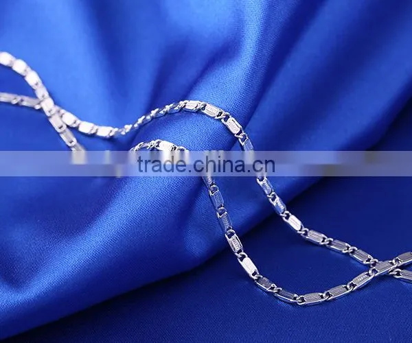 Hot Sales Wholesale Fashion Rhodium Plated Chain Of Beautifu Necklace Jewelry photo-4