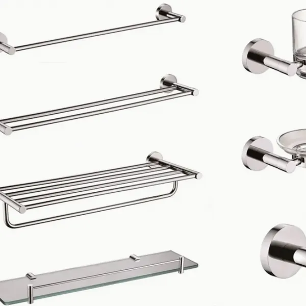 China Bathroom Hardware Stainless Steel Bathroom Accessories Set Towel Holder