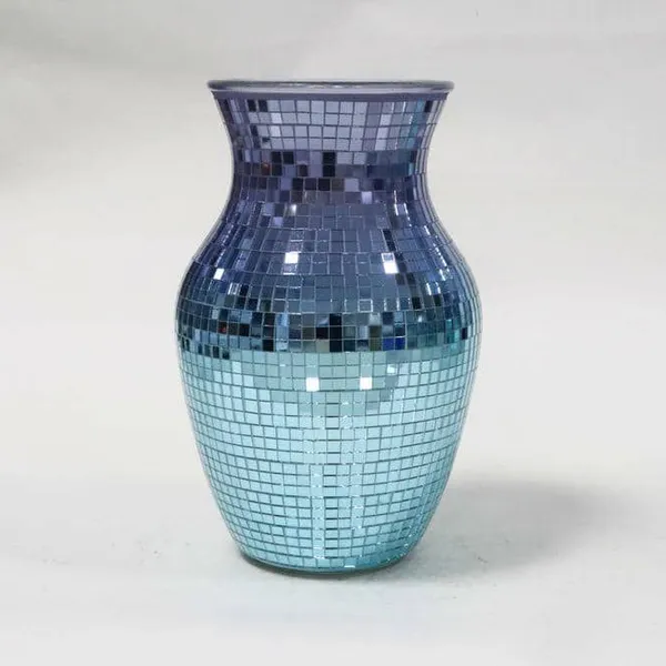Glass Vessel Container Mosaic Vase photo-4