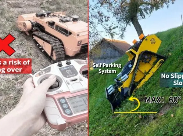 CE Verified Industrial Grade 4-Stroke 800mm Self Propelled Remote Controlled Slasher Mower With Gasoline Engine photo-4