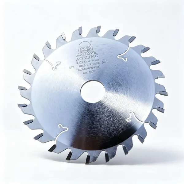 Conical Scoring Saw Blade 150mm 30T TCG 75Cr1 Chrome Coated for Composite Board MDF - AOMJNG photo-3