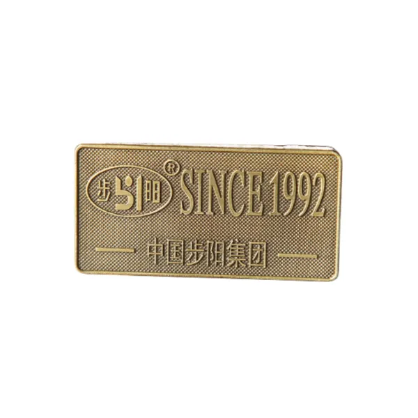 Custom Triangle Soft Enamel Metal Label For Bag Clothing Brand Logo photo-3