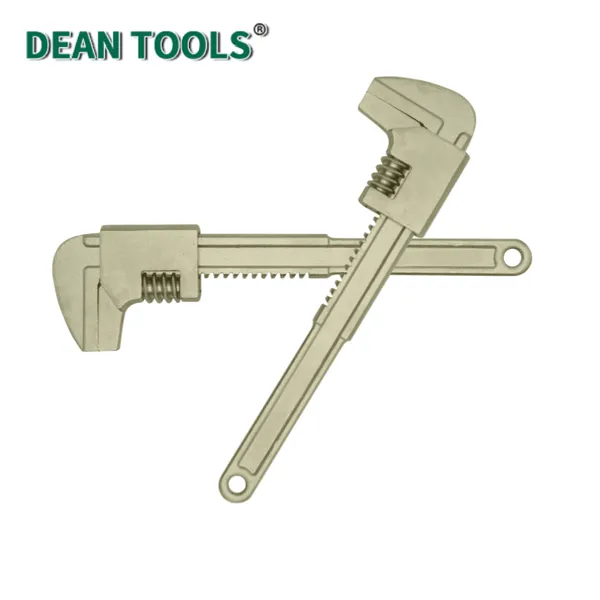 375 mm Non-Sparking Right Angle Adjustable Wrench 88 mm Opening Aluminum Bronze Non-Magnetic & Corrosion Resistant photo-4