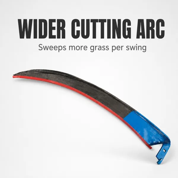 Heavy Duty Sickle Blade For North America Market Forged Carbon Steel Square Mounting Hole Farm Tool Supply Grass Weed Cutter