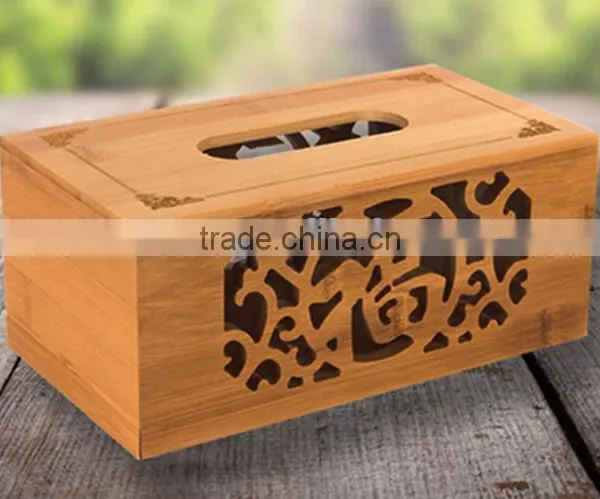 Wooden Facial Tissue Paper Box Design