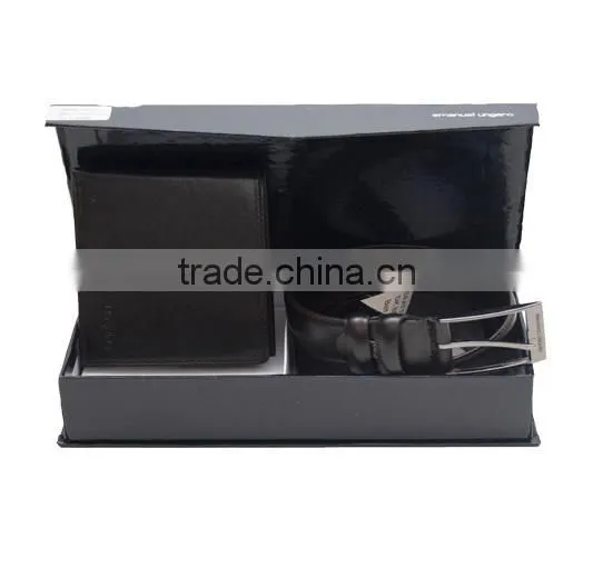 Wholesale Leather Wallet Belt Gift Set