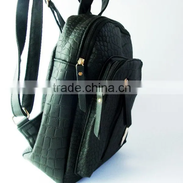 School Backpack And Fashionable Leather Bags PU Leather Backpack Bags Shoulder Bags For Unisex photo-4