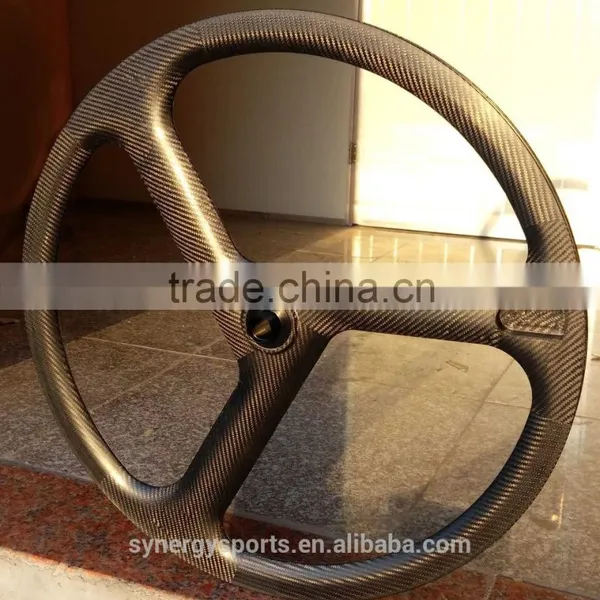 2016 Hot Sale and High Quality 40mm High, Full Carbon 3 Spoke Wheel, Both Track and Road W3 photo-3
