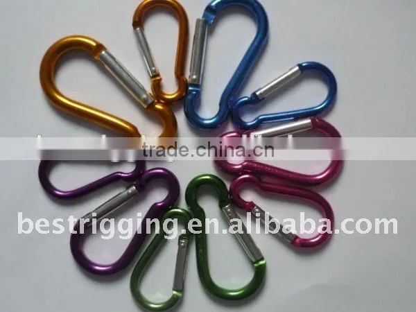 Colorful Aluminum Snap Hook ,D Type Carabiner Aluminum Snap Hook,Made in China Professional Manufacturer Quality Choice photo-6