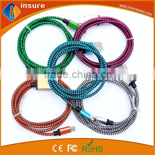 1M Colorful Nylon Braided Micro Usb Data Cable With Best Price photo-4