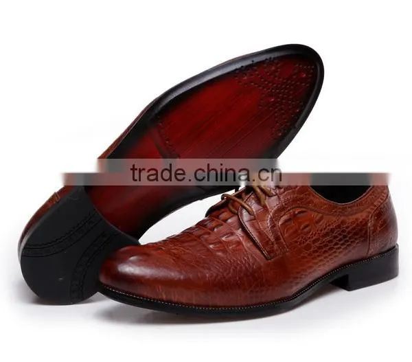 China Factory Handmade Leather Pointed Causual Men Shoes photo-3