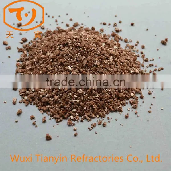 Gold Vermiculite Widely Use in Fireproof Insulation Board and Eggs Incubator