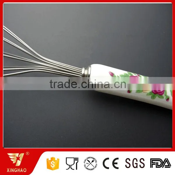 Durable Large Size Kitchen Whisk Egg Beater With Ceramic Handle photo-4