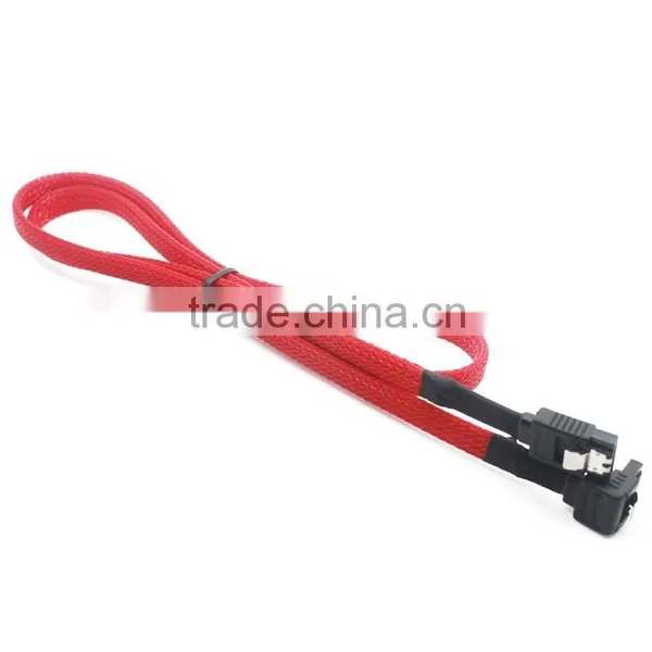 Sata Data Cable 7 Pin 90 Degree Mesh Grid Cover photo-4