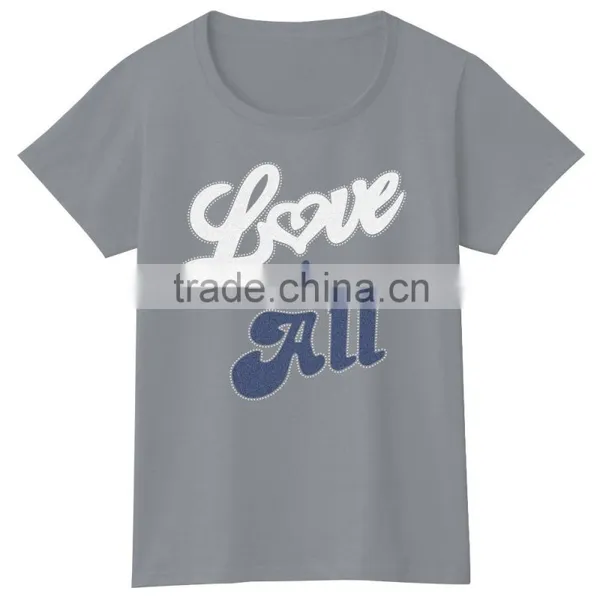 Women/Girls Tshirt Love Is All Personal Design Round Neck Blouse photo-2