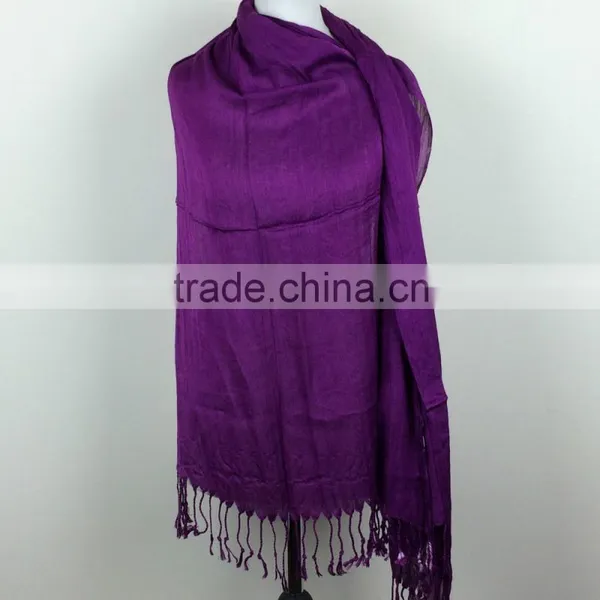 Blue Color Fashion Pashmina Scarf photo-4