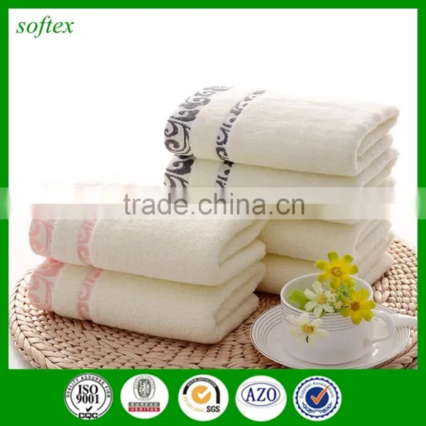 Zero Twist Yarn Untwisted Cotton Non Twist Towel With Custom Cloud Logo photo-2