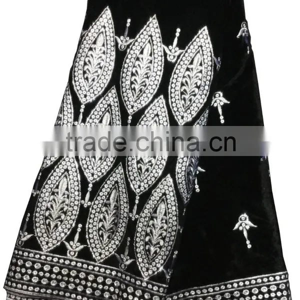 Hot Sale Indian Embroidery George Lace Fabrics With Sequins photo-3