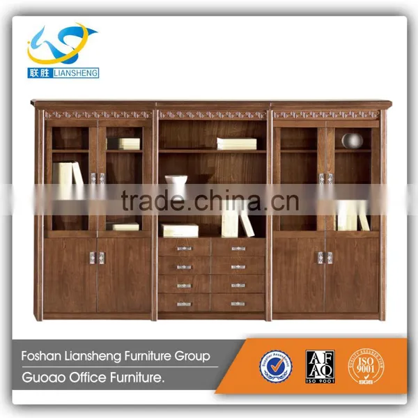 Hot Sale Solid Wood Big Size Office Cabinet File/book Cabinet With Drawer GAF1187 photo-4