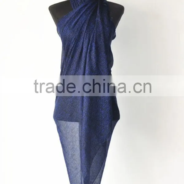 Soft Material Printing Design Polyester Voile Bali Sarong Pareo photo-3